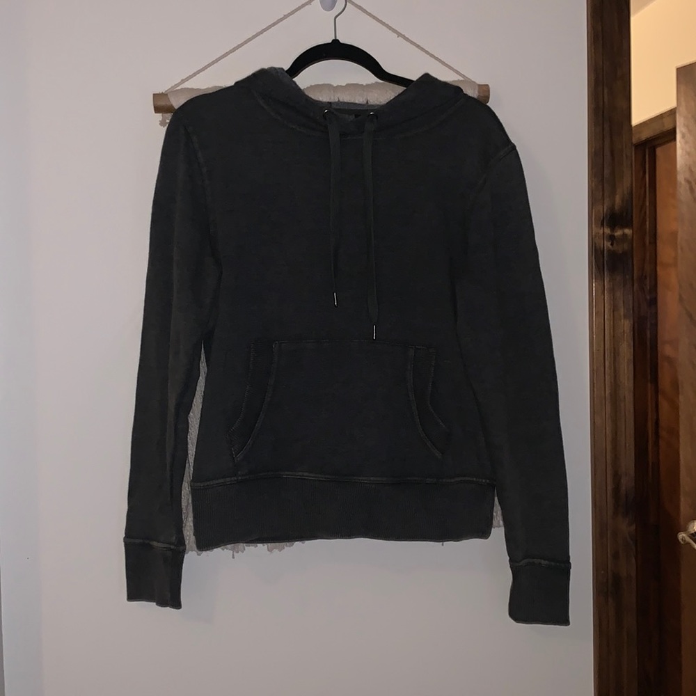 90 Degree - Dark green hooded sweatshirt